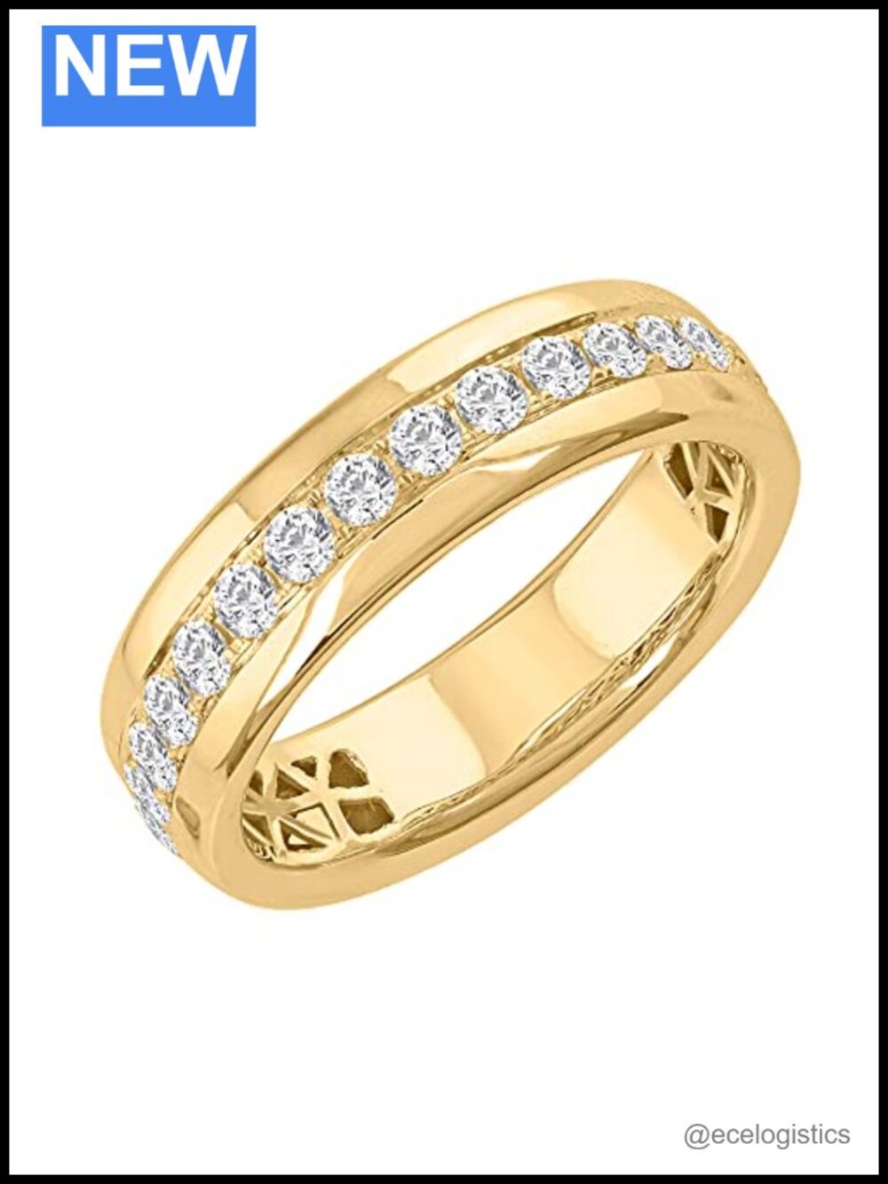 3/4 Carat Diamond Wedding Band Ring 14K Gold